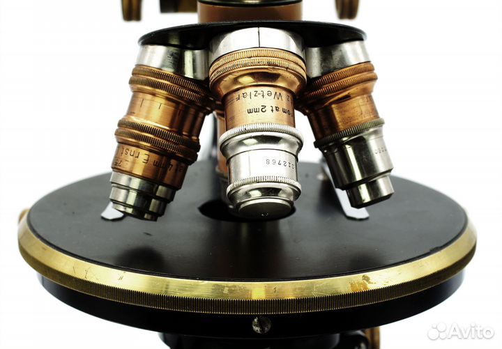 Микроскоп Leica Leitz начала 20 в. с апохроматами