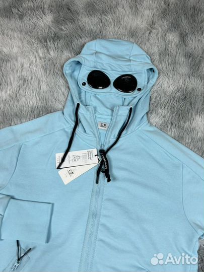 Cp Company зип худи голубая