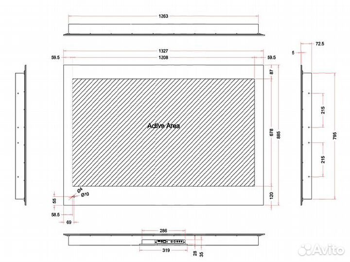 Телевизор avis AVS555SM Black