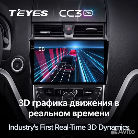 Магнитола Teyes CC3 2K 3/32 Geely Emgrand EC7