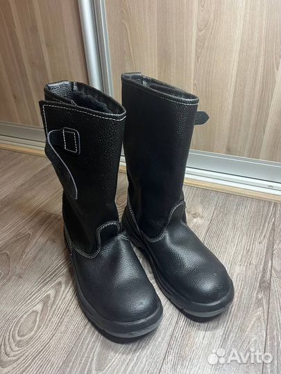 Зимние рабочие сапоги. Ботинки. Теплые. Мех. Кожа