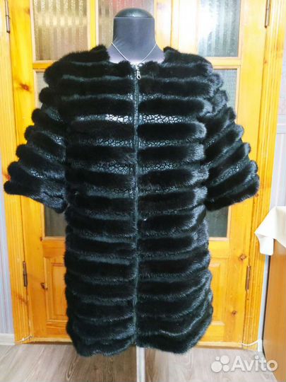 1Шуба норковая поперечка