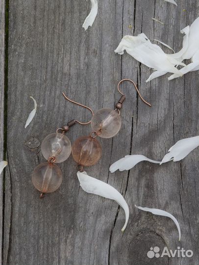 Серьги Пудра