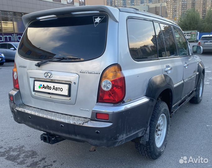 Hyundai Terracan 2.5 AT, 2001, битый, 347 700 км