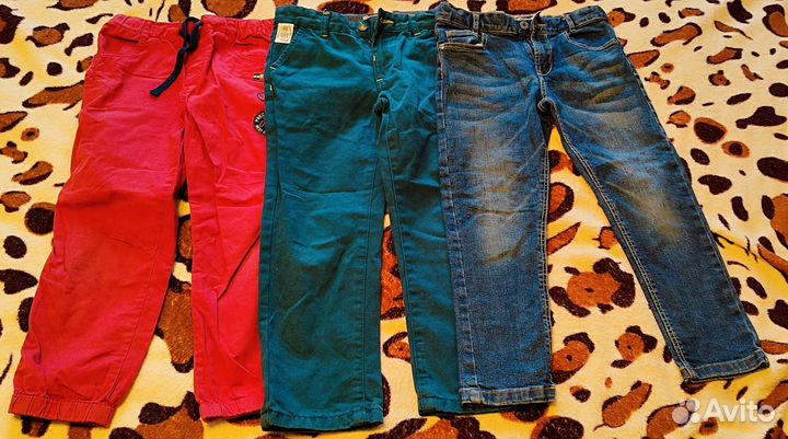 Джинсы для мальчика 3 шт. 5-6лет