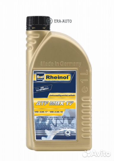 SWD rheinol 32850180 32850180 1L SwdRheinol ATF MBX 17 MB236.17/16 VAG 8-SpeedAT 09S/P Aisin AW F8FX