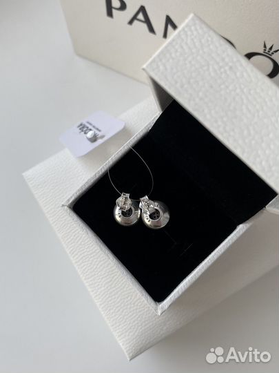 Пусеты Pandora Логомания