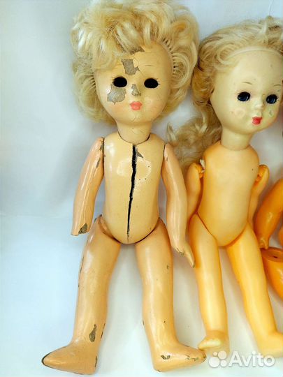 Кукла пупс прессопилки, целлулоид СССР