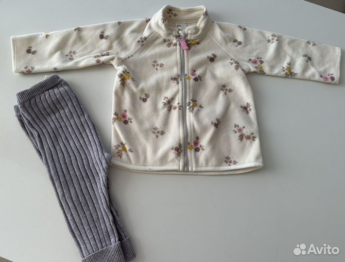 Флис для девочки hm 68-74