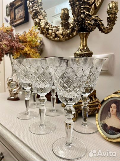 Ромбы Хрустальные фужеры СССР