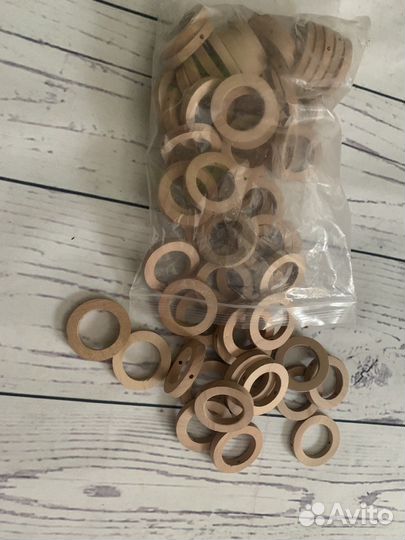 Можжевеловые бусины набор фурнитуры