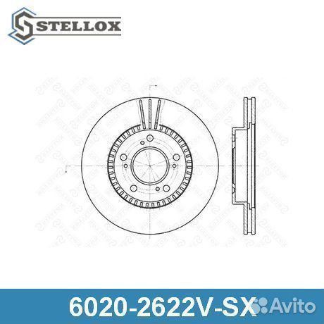 Тормозной диск 60202622VSX stellox