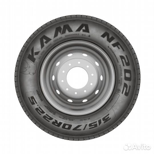 Шины 315/70R22.5 154L Кама NF202 Руль Всесезонка