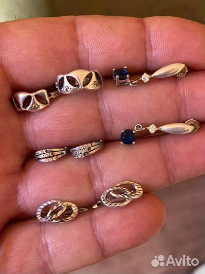 Серебряные серьги 925 пр