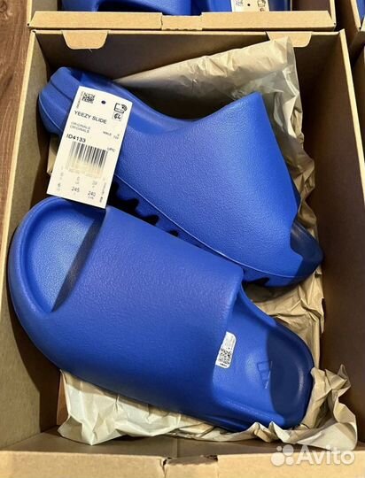 Adidas Yeezy Slide Azure Тапочки