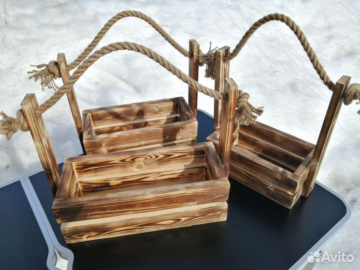 Ящики деревянные для подарков