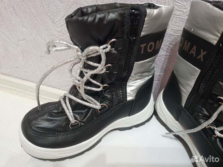 Дутики детские ботинки зимние 27-28 размер