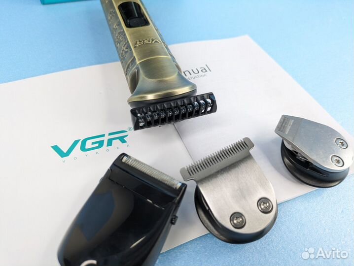 Машинка Vgr для стрижки волос 6в1 с индикатором