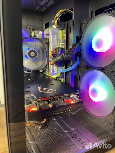 Игровой пк asus strix, i7, 20 ядер