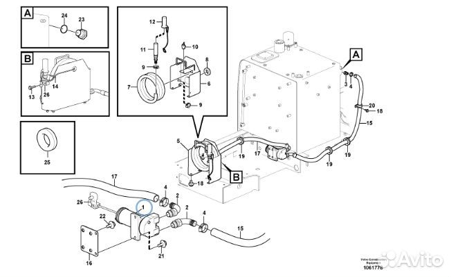 Натяжитель ремня volvo VOE21549016 / 21549016