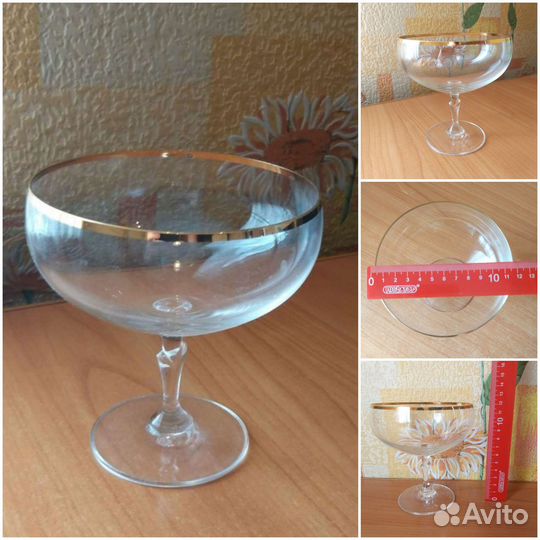 Хрустальные вазы СССР, 3 шт