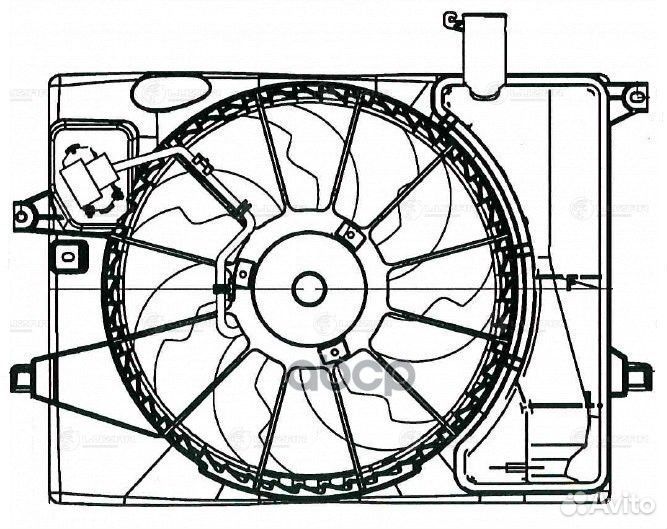 Вентилятор охл. с кожухом LFK 08X6 luzar