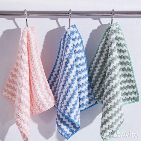 Новые Салфетки из микрофибры 5 шт в пачке д/уборки