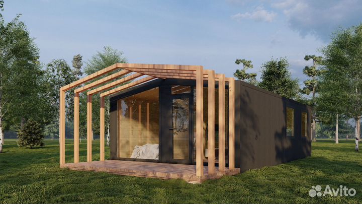 Модульный дом 42,5 м2 для круглогодичного проживан