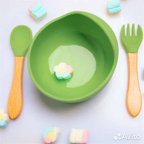 Детская силиконовая посуда