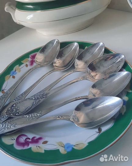 Столовые ложки мельхиор зиш, графин для виски