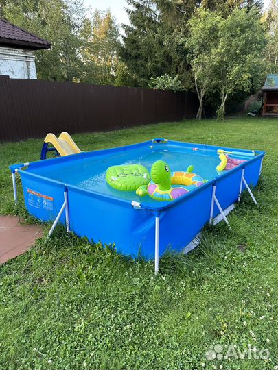 Каркасный бассейн с насосом фильтром