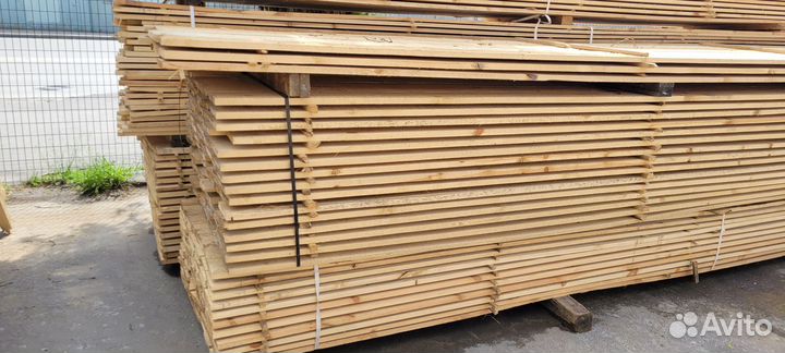 Доска обрезная 50х150х6000 ту Пиломатериал