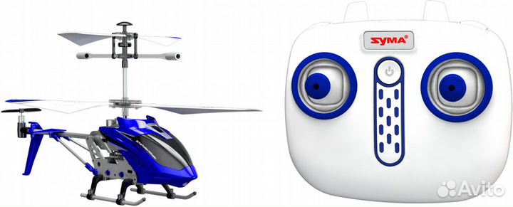 Радиоуправляемый вертолет Syma S107H Blue