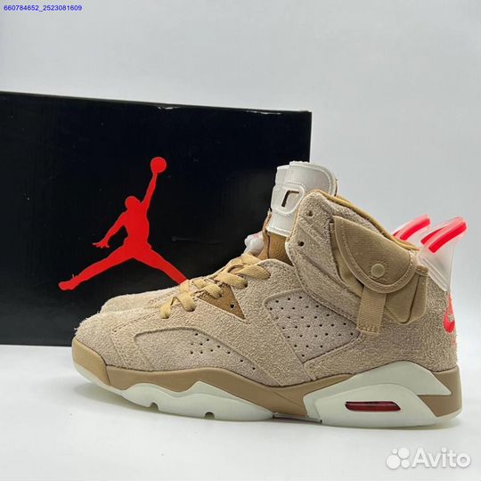 Кроссовки Nike Air Jordan 6 Retro x Travis Scott (Арт.54862)