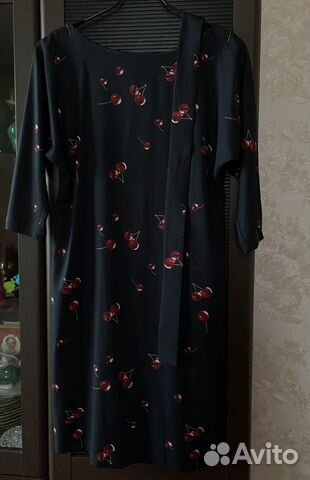 Платье с вишнями 42-44