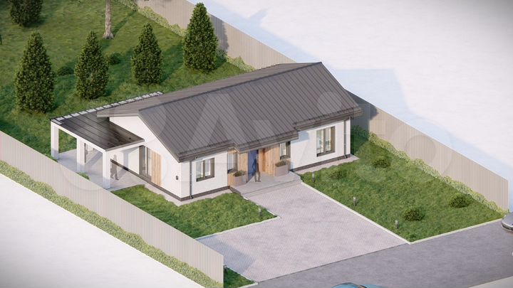 Дом 95 м² на участке 9 сот.