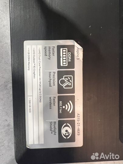 Ноутбук Acer aspire 3