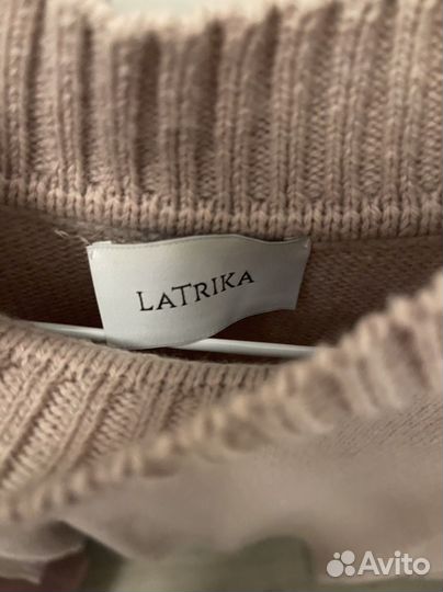 Свитер LaTrika пыльно-розовый шерстяной