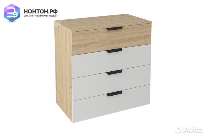 Комод Норд км01-800 дуб сонома / белый