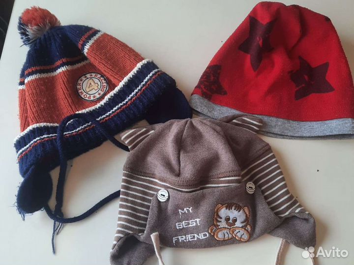 Шапочки детские зима/осень/весна