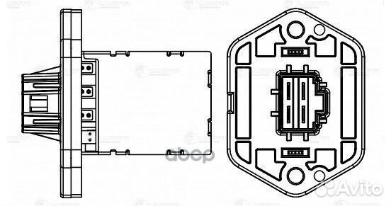 Резистор э/вент. отоп. KIA RIO II (05) (manual