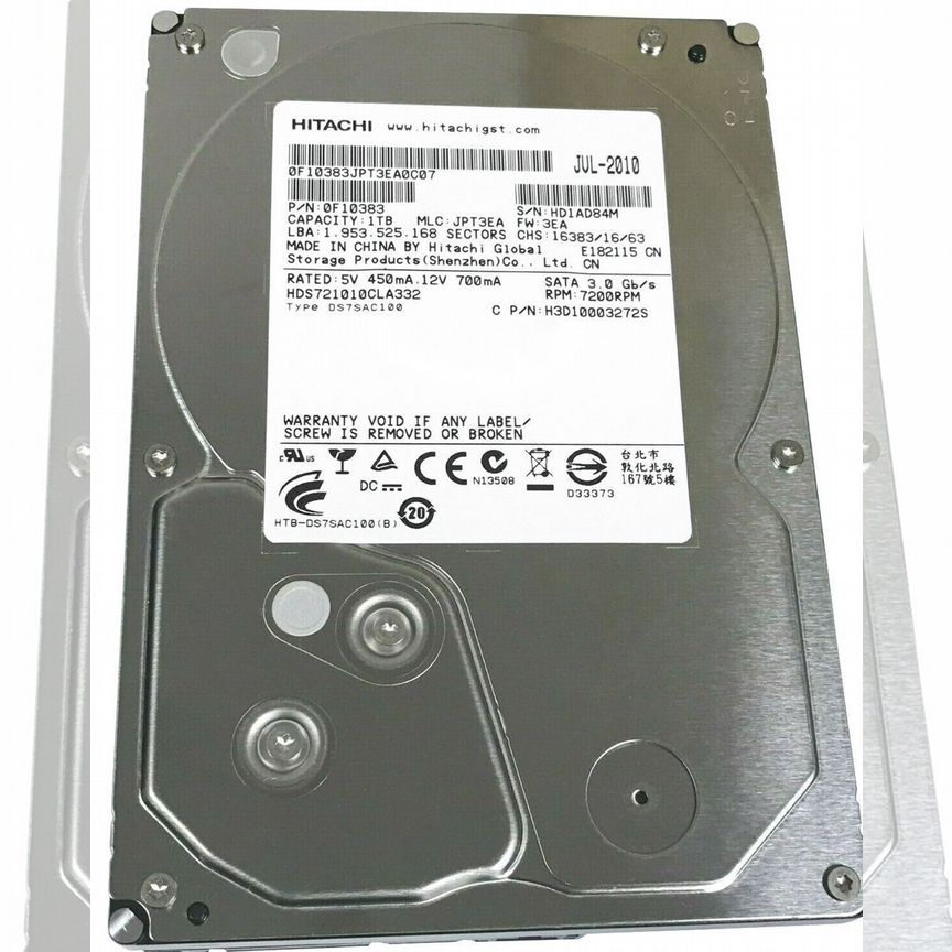 [HDS721010CLA332] Жесткий Диск Hitachi 1tb Sata2 Hds721010cla332