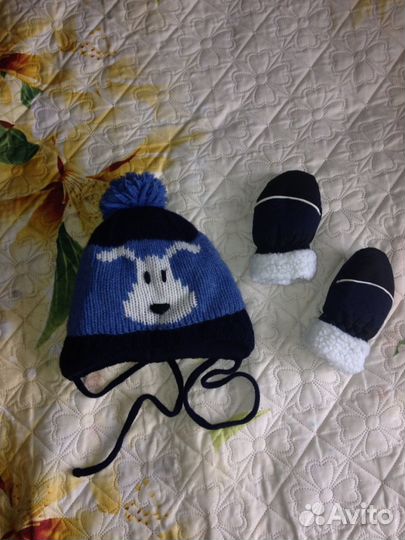 Зимняя шапка размер 46-48