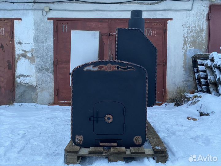 Печь для бани на три помещения