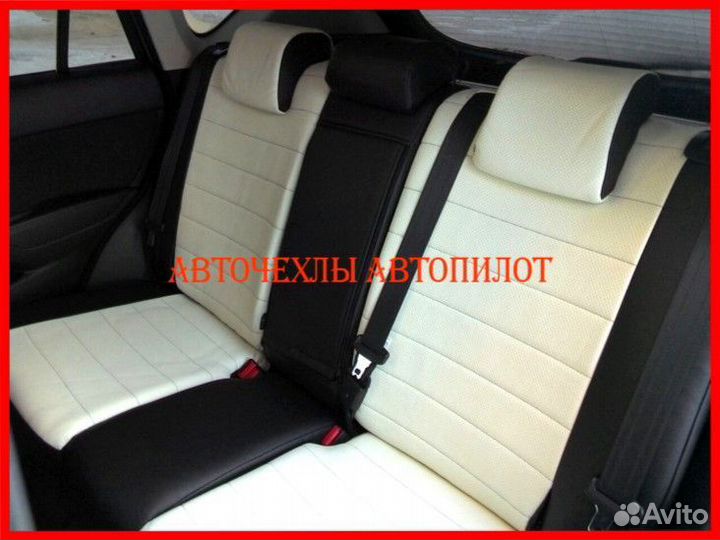 Чехлы Автопилот Mazda CX-5 1 из экокожи чёрно-белы