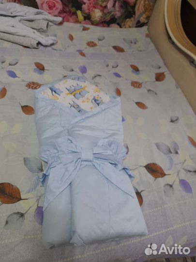 Конверт на выписку для мальчика летний