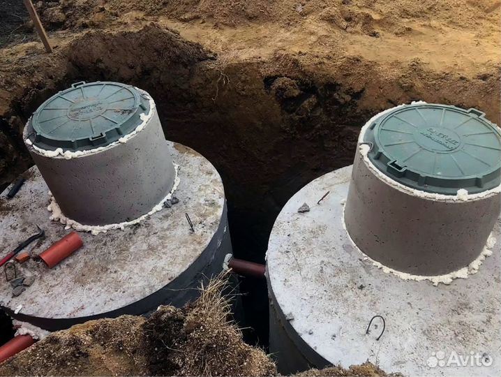 Септик из бетонных колец
