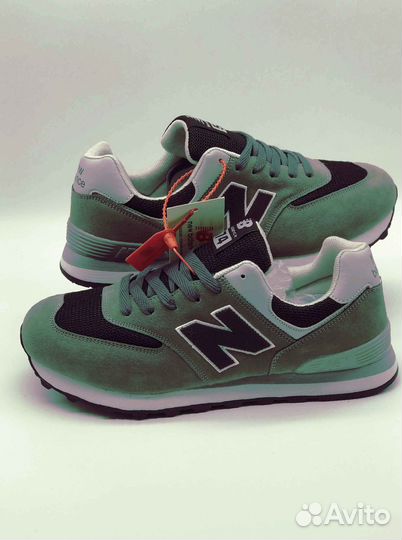 Мужские кроссовки New Balance, серого цвета, 41-46