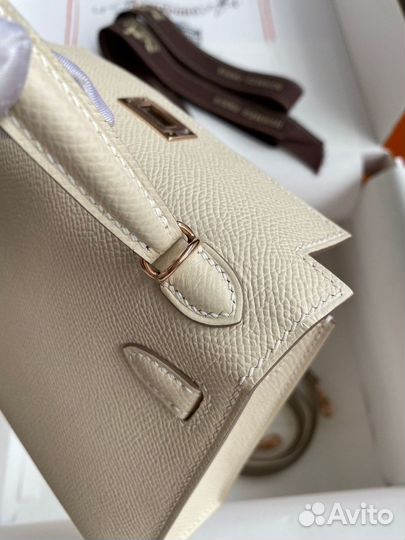 Сумка hermes kelly mini hass leather