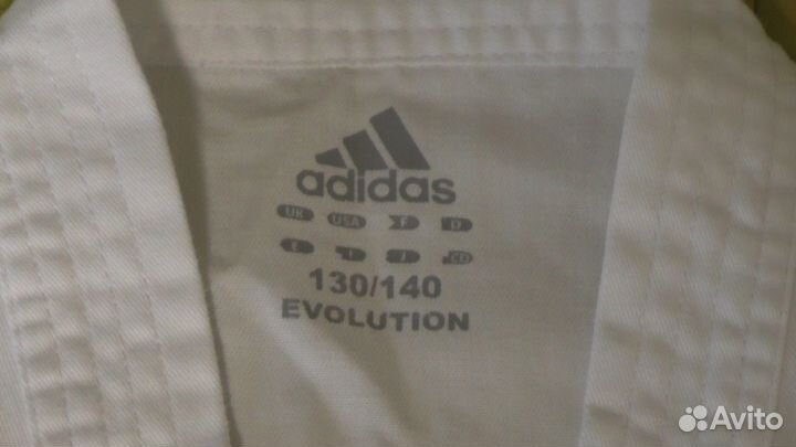 Кимоно для дзюдо, десткое. adidas 130-140, новое